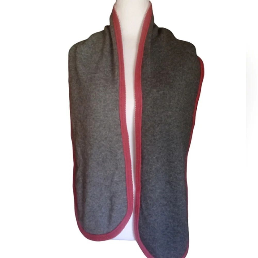 Castlerig Gray & Pink 100% Cashmere Round Edges Neutral Soft